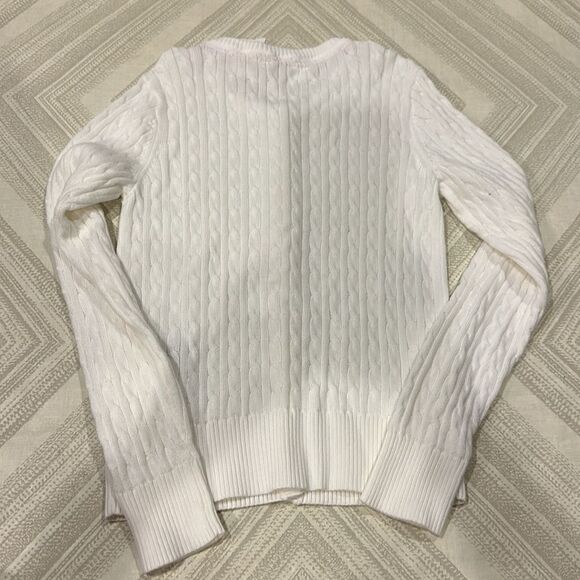 Gap Kids White Cable Knit Cardigan Sweater - Picture 5 of 5